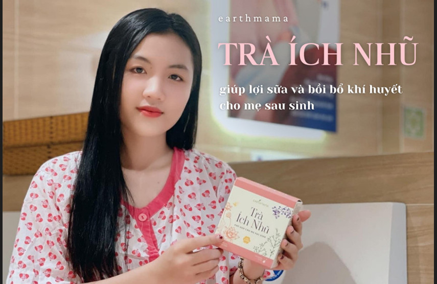 Trà lợi sữa Ích Nhũ - Sản phẩm từ thiên nhiên giúp tăng sữa cho phụ sản giai đoạn cho con bú.